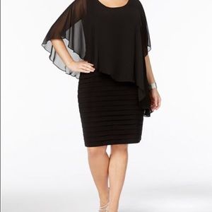 Adrianna papell black evening dress size 14w